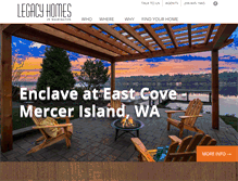 Tablet Screenshot of legacyhomeswa.com